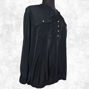 Lane Bryant Black Popover Blouse – Size 22/24